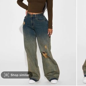 FASHION NOVA WIDE LEG JEAN